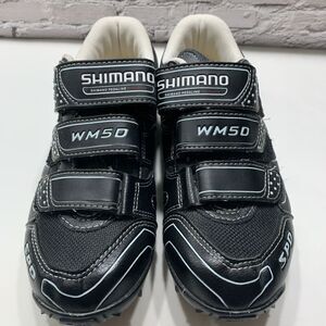 Shimano SH-WM50 Women Size 38 Mountain Bike Cycling Shoes SPD black EUC